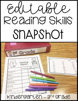 Preview of Reading Skills Snapshot