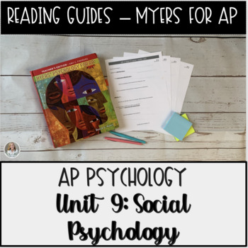 Preview of Guided Reading: Social Psychology Unit Myers' Psychology for AP