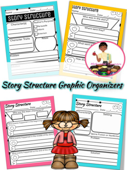 Preview of Story Structure Graphic Organizer | Problem and Solution