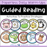 Guided Reading Strategies Daily Practice Warm Up Lessons