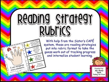 Preview of Guided Reading Strategies Rubrics LAFS First Grade