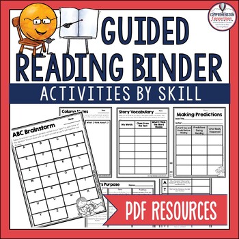 Preview of Guided Reading Binder, Reading Graphic Organizers, Comprehension Activities