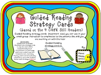 Preview of Guided Reading/Strategy Cards (bookmarks)
