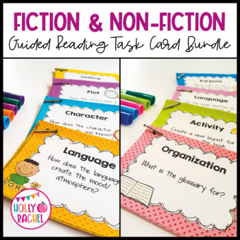 Preview of Guided Reading Task Card Bundle | Fiction and Non-Fiction