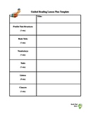 Guided Reading Template Individual Group
