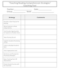 Guided Reading Text Reading Coaching Tool
