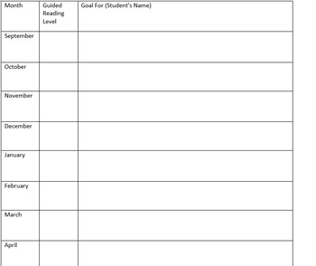 Preview of Guided Reading Tracker