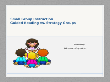 Preview of Guided Reading VS. Guided Strategy