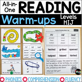 Preview of Guided Reading Warm-ups Levels HIJ | Distance Learning