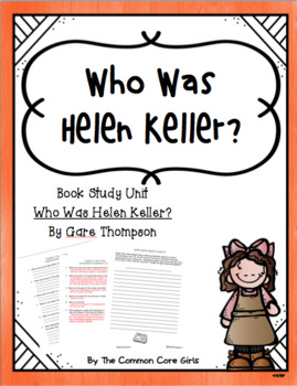 Preview of Comprehension Questions/Literacy Activities: Who Was Helen Keller? No Prep