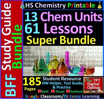 Preview of Study Guide / Homework Helper BFF 61-Lesson Super Bundle: A Whole Year of Chem