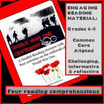Preview of Guided Reading: World War One - How did it begin?