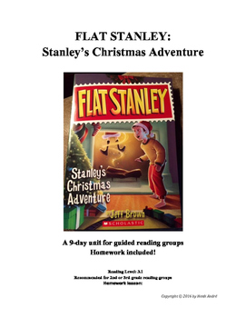 Preview of Guided Reading & Writing Unit 2nd-3rd Grade Flat Stanley's Christmas Adventure