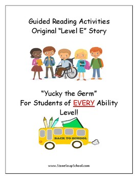 Preview of Guided Reading, Yucky the Germ - Level E for students w/ ADD/ ADHD