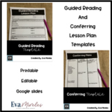 Guided Reading and Conferring Lesson Plan Templates