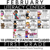 Literacy Stations for 1st Grade {February}