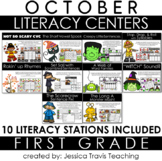 Literacy Stations for 1st Grade - October