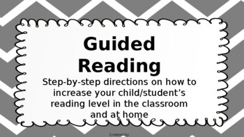 Preview of Guided Reading for Virtual Learning/Remote Learning