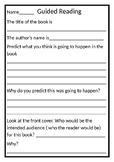 Guided Reading worksheet generic