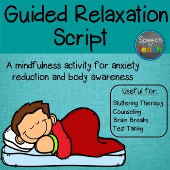 Preview of Guided Relaxation Script for Kids