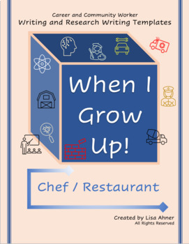 Preview of Guided Research: Chef / Restaurant - Non-Fiction Writing Templates
