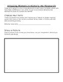 Guided Research Worksheet: Women's History Month