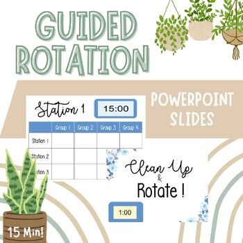Preview of Guided Rotation Powerpoint with Timer- 15 Minutes!