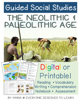 Preview of Guided Social Studies: Neolithic and Paleolithic Age