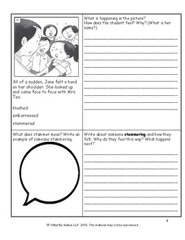 guided story writing based on 4 picture format by helloteachermel