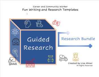 Preview of Guided Writing: Community Workers - Non-Fiction Research Templates