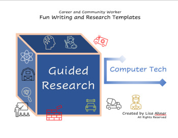 Preview of Guided Writing: Computers - Non-Fiction Research Templates