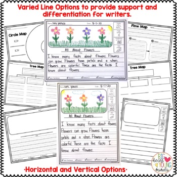 Guided Writing Graphic Organizers by Big Heart Young Minds | TpT