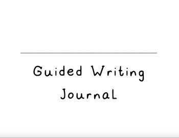 Preview of Guided Writing Journal