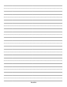 Preview of Printable lined writing paper