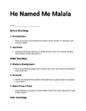 Guided movie work sheet for He Named me Malala