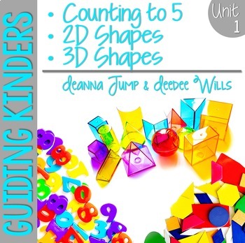 Preview of Kindergarten Math Unit 1 - 2D & 3D Shapes, Same & Different, Counting, Numerals