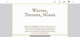 Guiding Questions for "Writer/Thinker/Maker Approaches to 