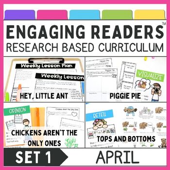 Preview of April Read Aloud Lessons and Activities, Spring Reading Comprehension
