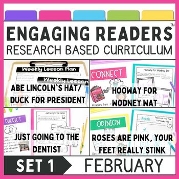 Preview of Valentines Day & Presidents Day Reading Comprehension, February Read Alouds