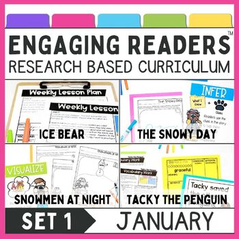 Preview of January Read Aloud Lessons and Activities, Winter and Snow Reading Comprehension