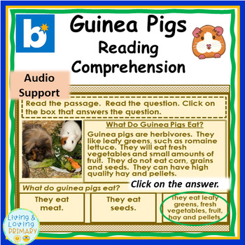 Preview of Guinea Pigs Non-Fiction (Boom Cards with Audio)