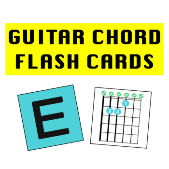 Preview of Guitar Chord Flash Cards