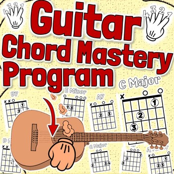 Preview of Guitar Chord Mastery Program | Career Long Chords Activities