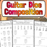 Guitar Chord Progression Dice Composition Worksheets