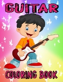 Guitar Coloring Book for kids-Relaxing Musical Instruments