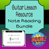 Guitar Lessons - Note Reading Boom Card Bundle