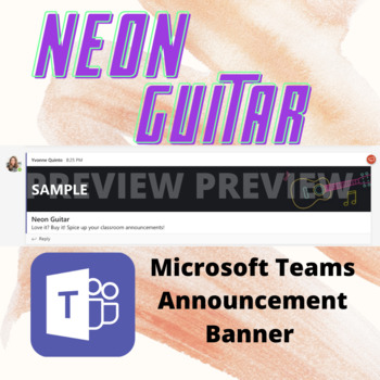 Preview of Guitar Microsoft Teams Announcement Banner