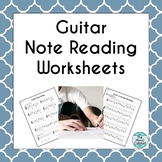 Guitar Note Reading Music Worksheets
