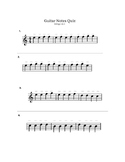 Guitar Notes Quiz - Strings 1 & 2