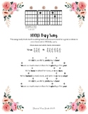 Guitar (Open G Tuning Left Hand) 100th Day song/chant with